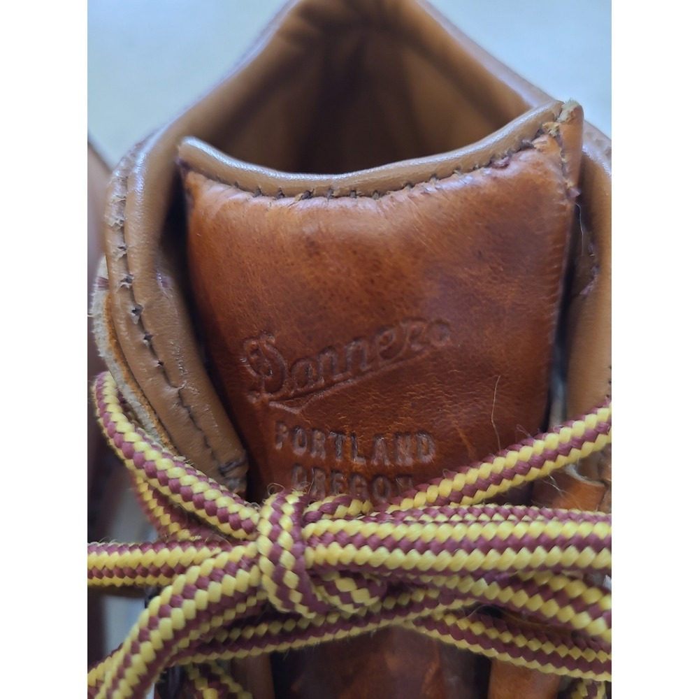 Danner Tramline Leather work hiking lace up Boot vibram sole Women SZ 7 GUC gorp - Picture 11 of 11